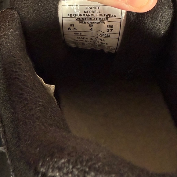 Merrill Warm Moab Grey Hiking Boots Women’s Size 6.5 - Picture 7 of 7